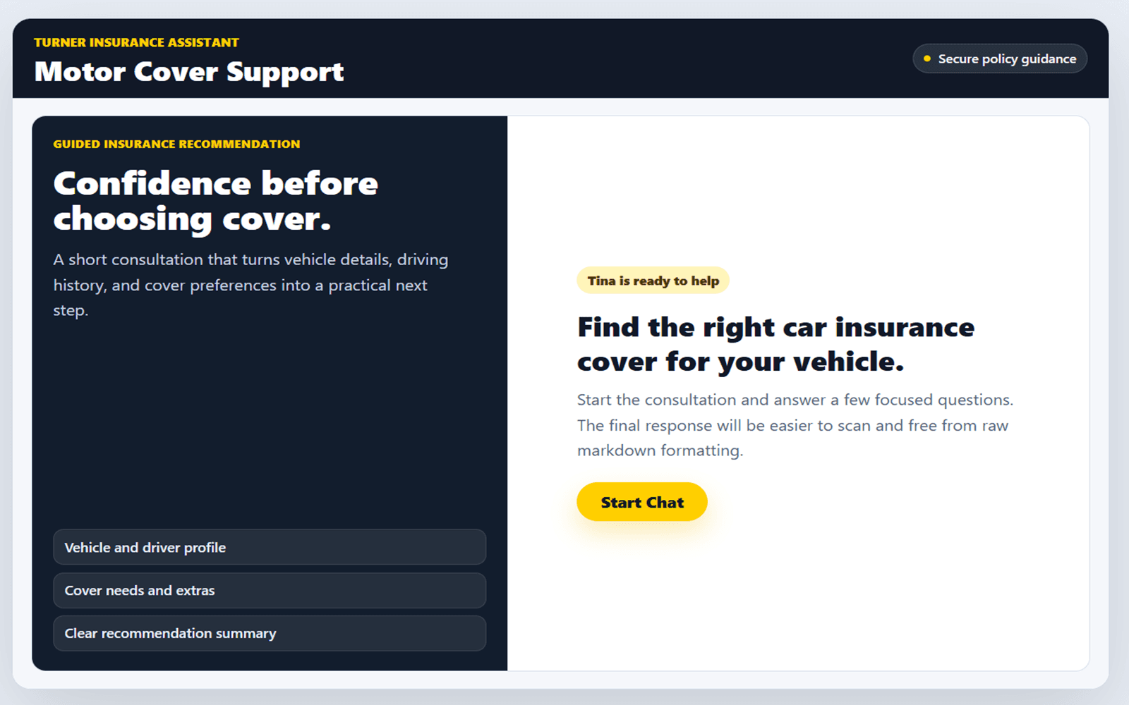 AI Insurance Recommender preview