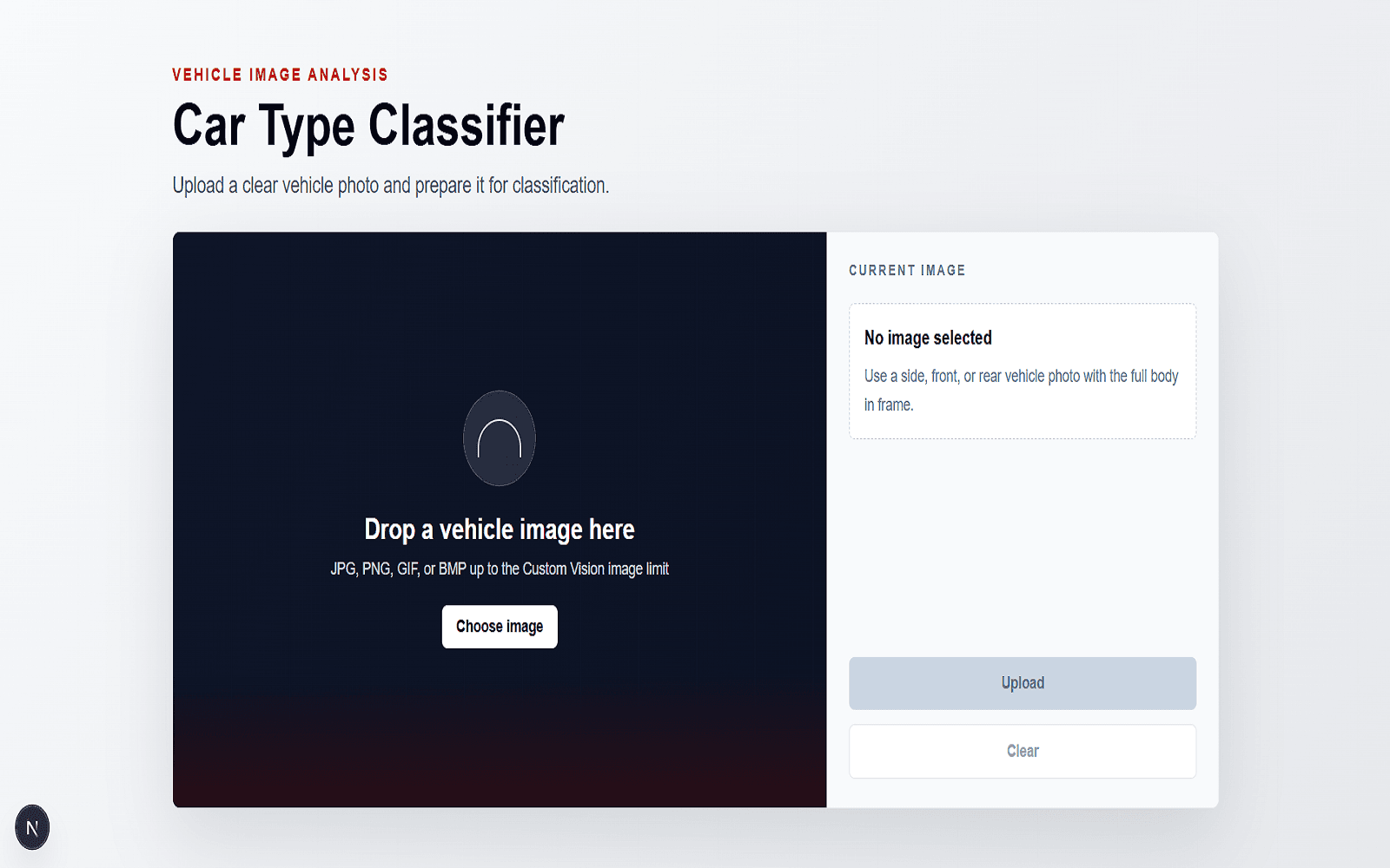 Car Type Classifier preview